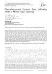 Three-dimensional Decision Task Offloading Model in Mobile Edge Computing