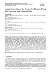 Image Denoising in the Contourlet Domain Using RBF Network and Kalman Filter