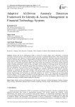 Adaptive AI-Driven Anomaly Detection Framework for Identity & Access Management in Financial Technology Systems