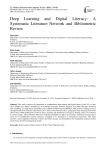 Deep Learning and Digital Literacy: A Systematic Literature Network and Bibliometric Review