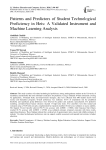 Patterns and Predictors of Student Technological Proficiency in Heis: A Validated Instrument and Machine Learning Analysis