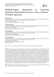 Methodological Approaches to Assessing Enterprise Information Security Using a Process-Oriented Approach