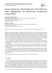 Secure Electronic Health Records with Effective Data Management in Blockchain Framework Using FPOS