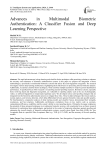 Advances in Multimodal Biometric Authentication: A Classifier Fusion and Deep Learning Perspective
