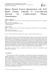 Binary Particle Swarm Optimization with RAF Based Feature selection in Convolutional Network for Cardiovascular Disease Classification