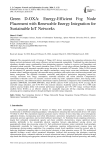 Green D-OXA: Energy-Efficient Fog Node Placement with Renewable Energy Integration for Sustainable IoT Networks