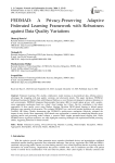 FEDMAD: A Privacy-Preserving Adaptive Federated Learning Framework with Robustness against Data Quality Variations