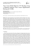 Trust Aware Multi Objective V2V Routing Using a Quantum Inspired Trust Aware Opportunistic Routing (Q-TAOR)