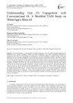 Understanding Gen Z's Engagement with Conversational AI: A Modified TAM Study on WhatsApp's Meta AI