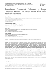 Transformer Framework Enhanced by Large Language Models for Image-based Multi-class Malware Detection