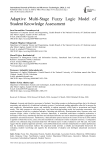 Adaptive Multi-Stage Fuzzy Logic Model of Student Knowledge Assessment