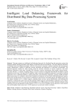 Intelligent Load Balancing Framework for Distributed Big Data Processing System
