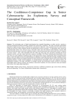 The Confidence-Competence Gap in Senior Cybersecurity: An Exploratory Survey and Conceptual Framework
