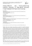 Energy-Efficient and Privacy-Preserving Intrusion Detection in Edge-Based Networks Using Federated Self-Supervised Learning
