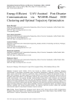 Energy-Efficient UAV-Assisted Post-Disaster Communications via WGSML-Based D2D Clustering and Optimal Trajectory Optimization