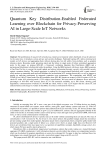 Quantum Key Distribution-Enabled Federated Learning over Blockchain for Privacy-Preserving AI in Large-Scale IoT Networks