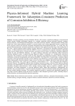 Physics-Informed Hybrid Machine Learning Framework for Adsorption-Consistent Prediction of Corrosion Inhibition Efficiency