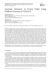Anomaly Detection in Crowd Video Using Different Versions of YOLOv8