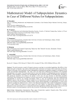 Mathematical Model of Subpopulation Dynamics in Case of Different Niches for Subpopulations