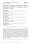 Measuring the Influence of Mobile Learning on Value-Based Competence Formation in Primary Pre-Service Teachers