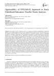 Applicability of STEAM+X Approach in Early Childhood Education: Teacher Needs Analysis