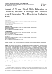 Impact of AI and Digital Skills Education on University Students' Knowledge and Attitudes toward Generative AI: A Descriptive Evaluation Study