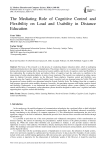 The Mediating Role of Cognitive Control and Flexibility on Load and Usability in Distance Education