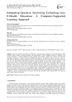 Integrating Question Answering Technology into E-Health Education: A Computer-Supported Learning Approach