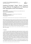 Similarity-Navigated Graph Neural Network: Energy-Efficient De-Duplication for Healthcare Data Aggregation in IOT Environments
