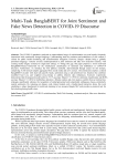 Multi-Task BanglaBERT for Joint Sentiment and Fake News Detection in COVID-19 Discourse