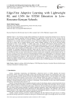 Edge-First Adaptive Learning with Lightweight RL and LNN for STEM Education in Low- Resource Kenyan Schools
