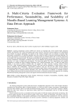 A Multi-Criteria Evaluation Framework for Performance, Sustainability, and Scalability of Moodle-Based Learning Management Systems: A Data-Driven Approach