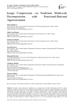 Image Compression via Nonlinear Multiscale Decomposition with Fractional-Rational Approximation