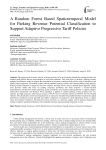 A Random Forest Based Spatiotemporal Model for Parking Revenue Potential Classification to Support Adaptive Progressive Tariff Policies