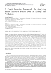 A Graph Learning Framework for Analyzing Smart Assistive Sensor Data in Elderly Fall Prediction