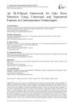 An NLP-Based Framework for Fake News Detection Using Contextual and Engineered Features in Communication Technologies
