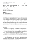 Design and Implementation of a 16-Bit ALU Using Structural Verilog
