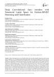 Deep Convolutional Auto encoders with Structured Latent Space for Fashion-MNIST Denoising and Classification