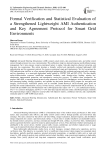 Formal Verification and Statistical Evaluation of a Strengthened Lightweight AMI Authentication and Key Agreement Protocol for Smart Grid Environments