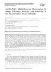 OptiBC-WSN: Multi-Objective Optimization for Energy Efficiency, Security, and Scalability in IoT-Based Wireless Sensor Networks