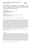 Fault-Tolerant Clustering with Adaptive Ant Colony Optimization for Energy-Efficient Routing in Wireless Sensor Networks