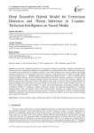 Deep Ensemble Hybrid Model for Extremism Detection and Threat Inference in Counter-Terrorism Intelligence on Social Media