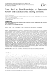 From Sybil to Zero-Knowledge: A Systematic Review of Blockchain Data Sharing Solutions