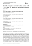 Spatially Adaptive Infrared–visible Fusion with EfficientDet for Night-time Multi-class Intrusion Detection