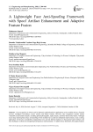 A Lightweight Face Anti-Spoofing Framework with Spoof Artifact Enhancement and Adaptive Feature Fusion