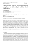 Enhanced Deep Learning Prediction Framework using Improved Golden Eagle and Fire Hawk Optimization