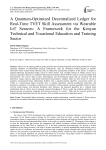 A Quantum-Optimized Decentralized Ledger for Real-Time TVET Skill Assessment via Wearable IoT Sensors: A Framework for the Kenyan Technical and Vocational Education and Training Sector