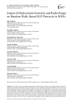 Impact of Deployment Geometry and Radio Range on Random Walk–Based SLP Protocols in WSNs