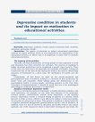 Depressive condition in students and its impact on motivation in educational activities