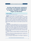 Anxiety and depressive symptoms of neurotic and adaptive disorders in medical students at different stages of education